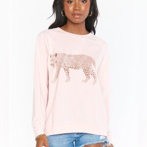show me your Mumu Posie Pullover Jungle Leopard Graphic